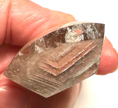 Collector Grade Brazilian Lodolite Phantom Flame with Rainbow 47mm #NC7945