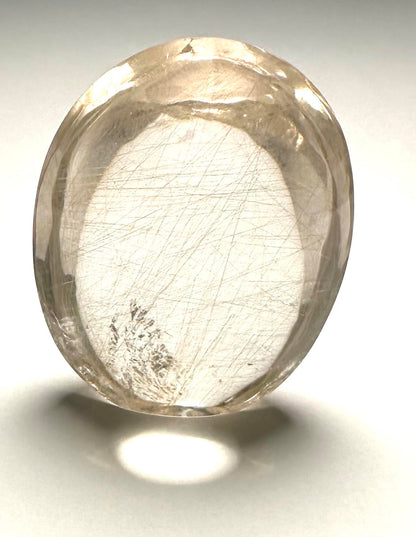 Collector Grade Champagne Smoky Quartz Golden Rutile Freeform Master Carved by Ney #NC7951