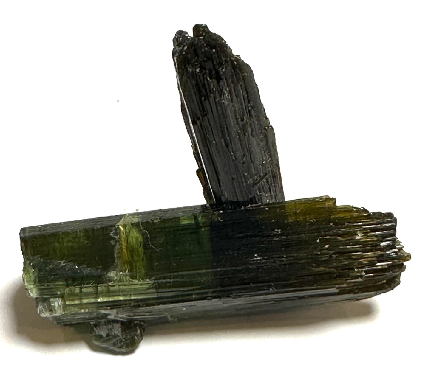 Natural Collector Grade Intersecting Green Tourmaline Crystal from Brazil #NC7937