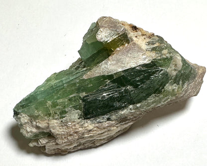 Natural Green Tourmaline in Creamy White Mica from Brazil 32 grams #NC7941