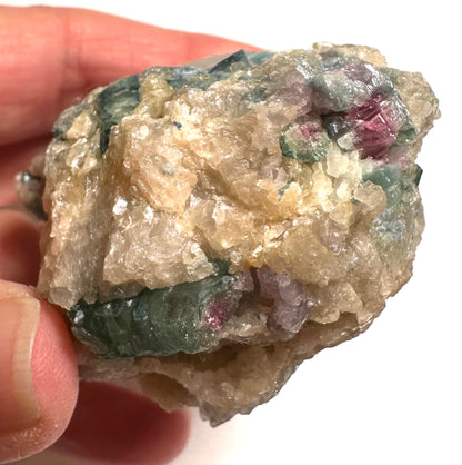 Collector Grade Watermelon Tourmaline in Quartz from Brazil Natural Mineral Specimen 160 Grams #NC7934