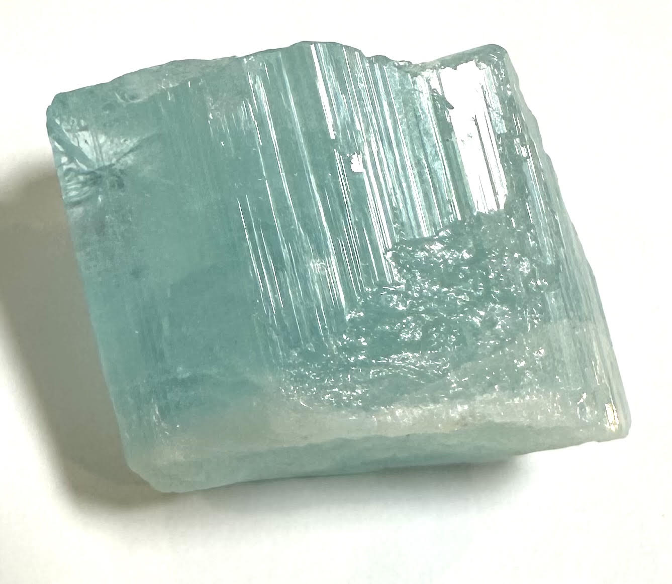 Raw Aquamarine Crystal with Self-Healed Growth Shigar Valley Pakistan #NC7962
