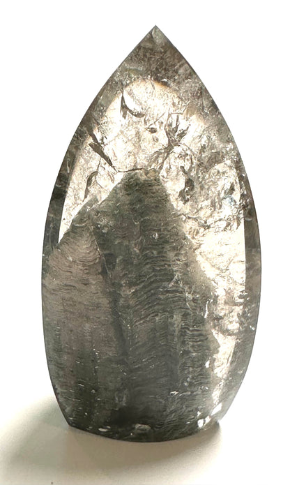Collector Grade Lodolite Quartz Flame Master Carved by Ney with Thousand Layer Chimney 3.5" - #NC7950
