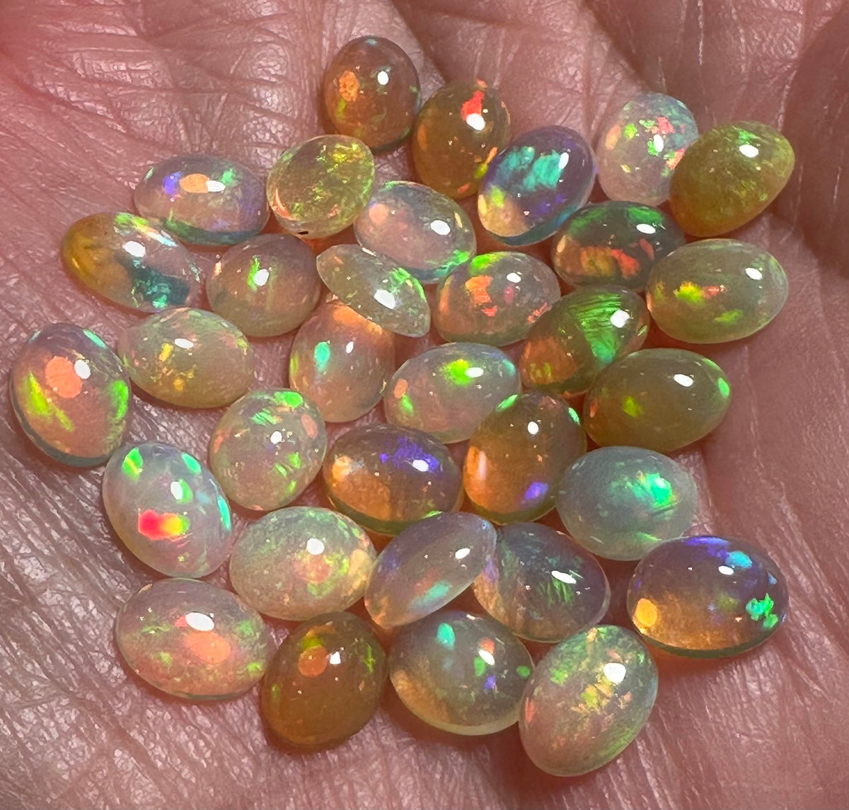 Welo Ethiopian Opal Cabochons – Intuitive Pick, Multicolor Play-of-Color CAB8014