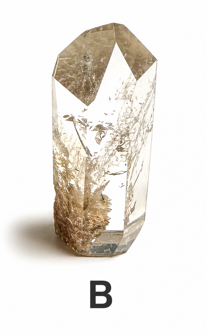 Garden Quartz (Lodalite) Towers with Sparkling Inclusions – Brazil Item #NC7810 A-D
