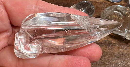 Master-Carved Lemurian Traveler Crystal Skull 3" – NC7896