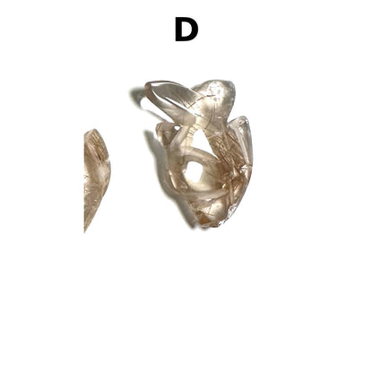Golden Rutile Quartz Crystal Fish  Pocket Buddies NC7734