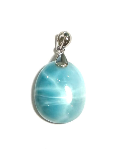 Larimar Pendant for Sterling Silver Drop Bail NC7716