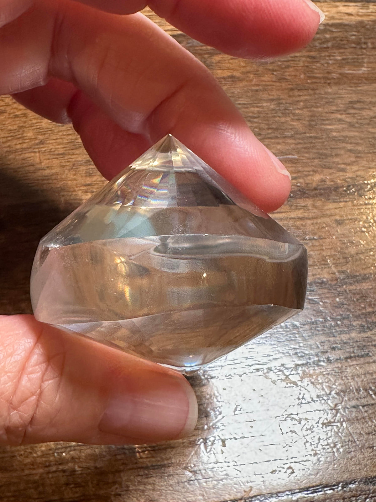Faceted Lemurian Jewel from Brazil 2" x 1 1/2" #NC7958