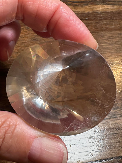 Faceted Lemurian Jewel from Brazil 2" x 1 1/2" #NC7958