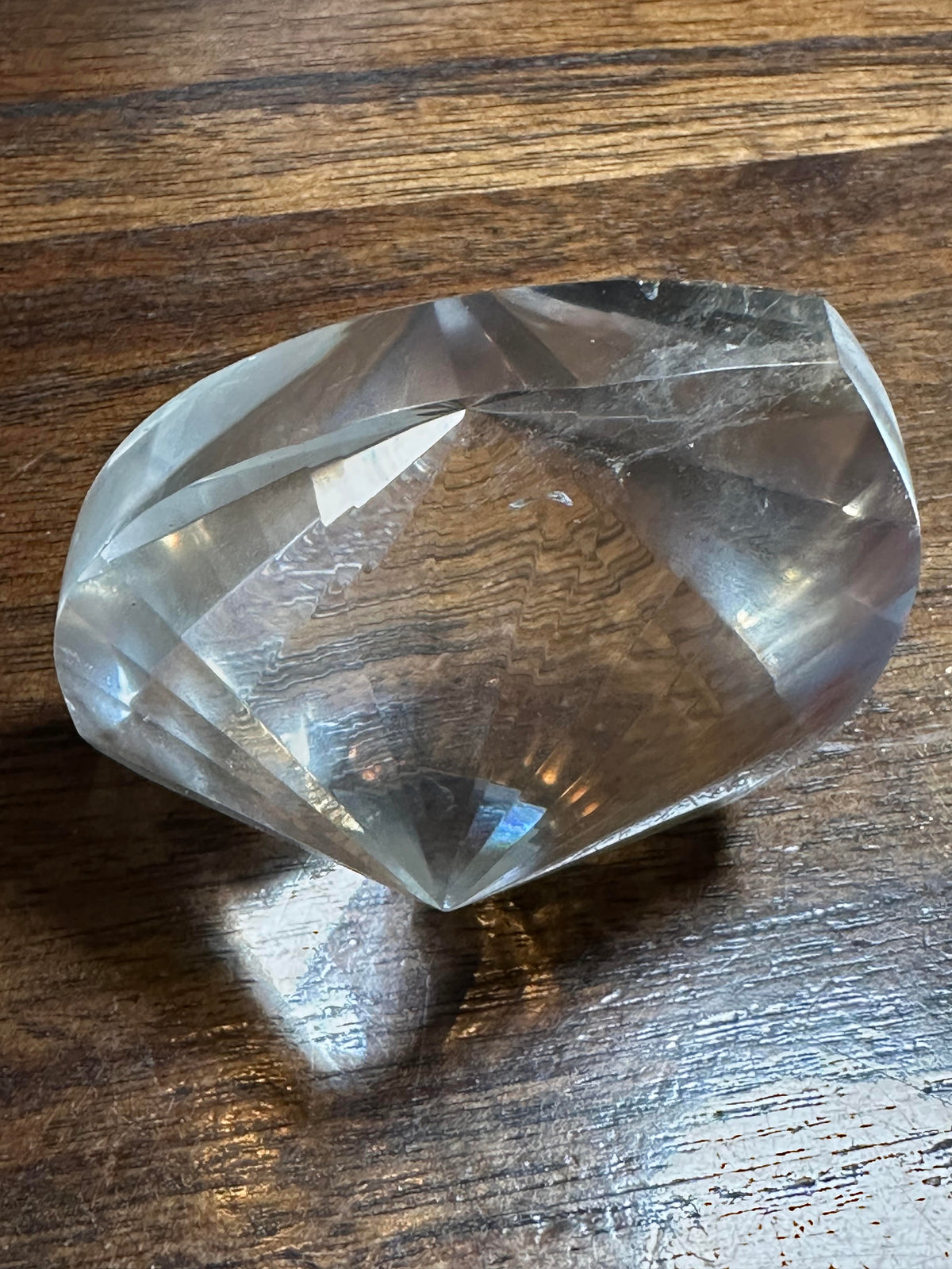 Faceted Lemurian Quartz Jewel from Brazil 114 grams #NC7959