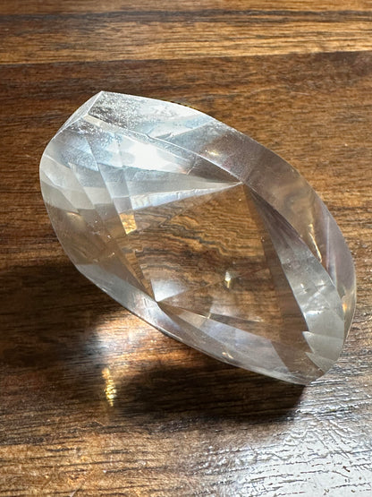 Faceted Lemurian Quartz Jewel from Brazil 114 grams #NC7959