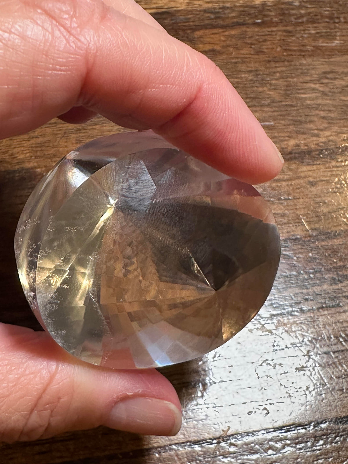 Faceted Lemurian Jewel from Brazil 2" x 1 1/2" #NC7958