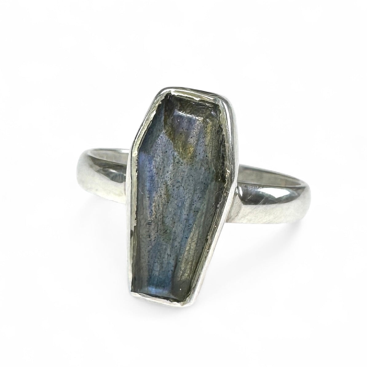 Labradorite Coffin Ring-SP7660