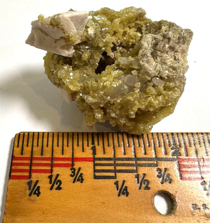 Golden Mica with Albite Feldspar & Quartz 2" - #NC7916