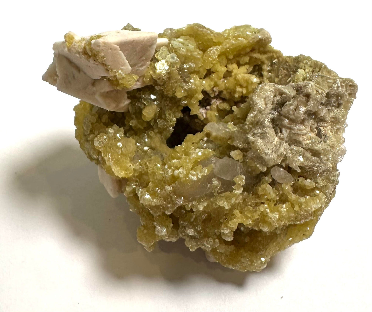 Golden Mica with Albite Feldspar & Quartz 2" - #NC7916
