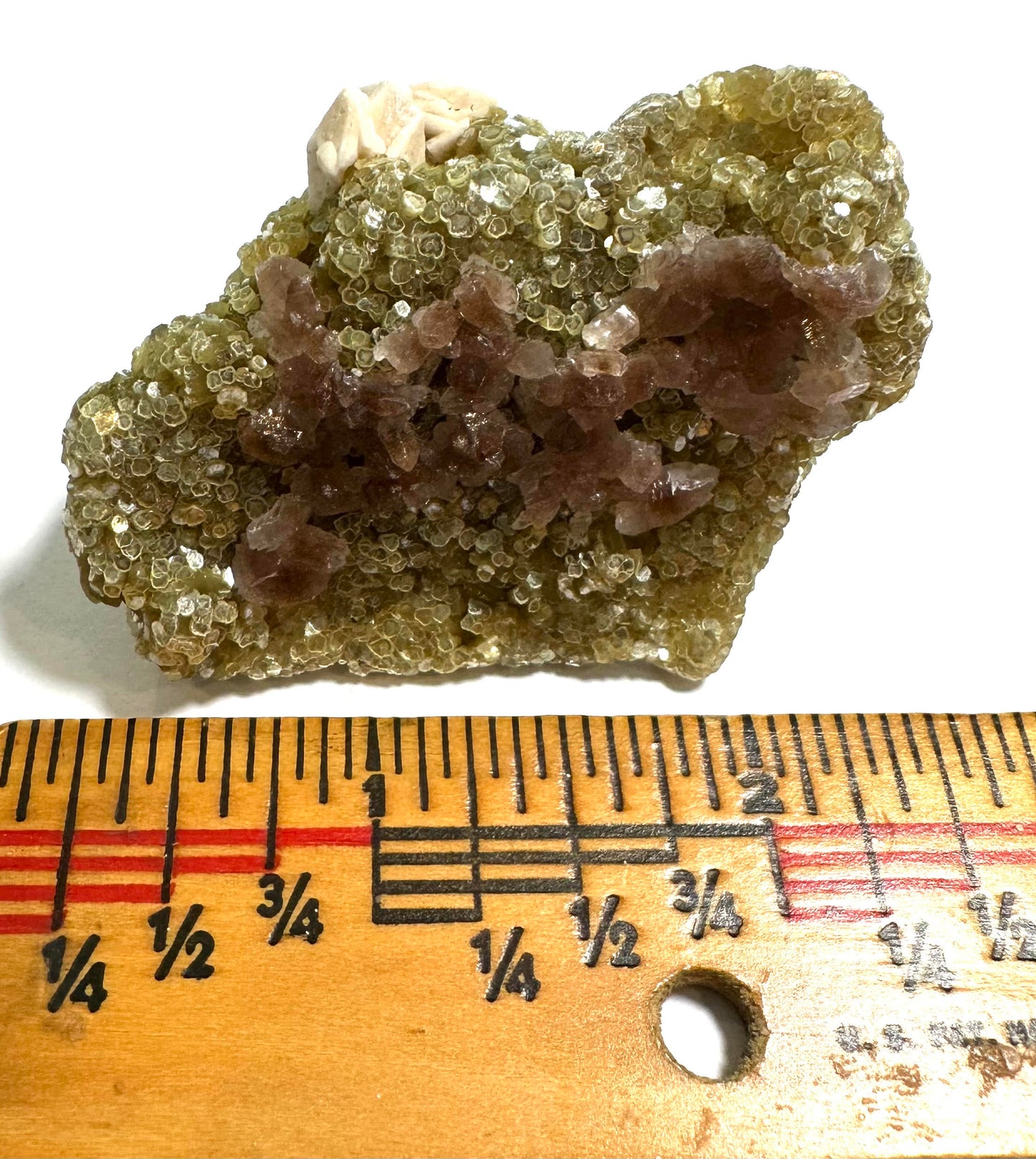 Golden Mica with Amethyst & Albite Specimen 2½" × 1¾" #NC7919