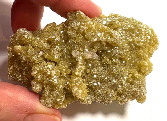 Golden Druzy Mica & Quartz Specimen 3" - #NC7918