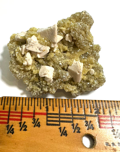 Golden Mica with Albite Feldspar Specimen 2½" × 1¾" #NC7920