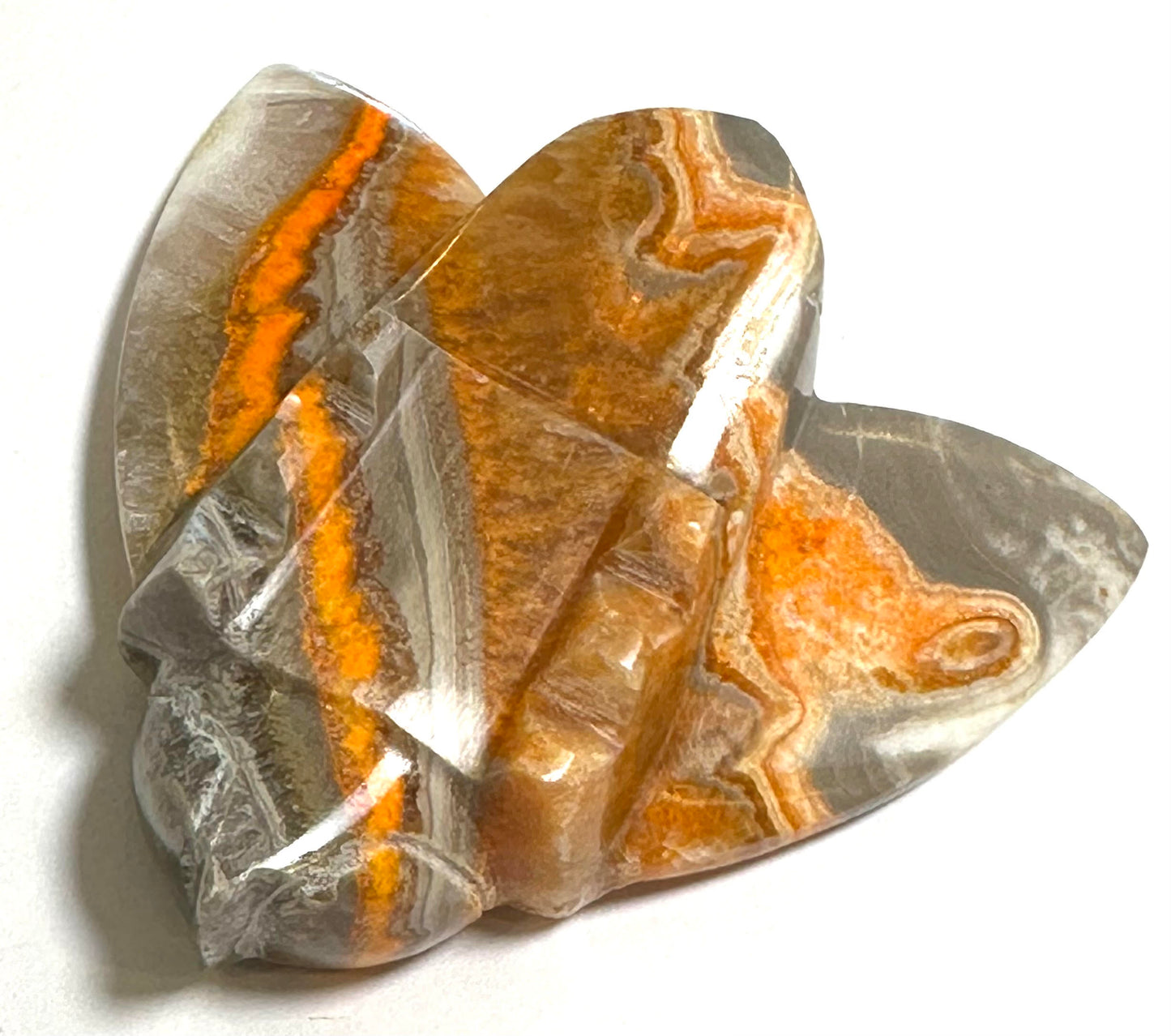 Hand Carved Bumblebee Jasper Bee Sculpture 2¼ x 2 Inches #NC7697