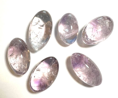 Light Amethyst Shiva Palm Stone – Himalayan Crystal 1.5" – 2" in length- NC7729