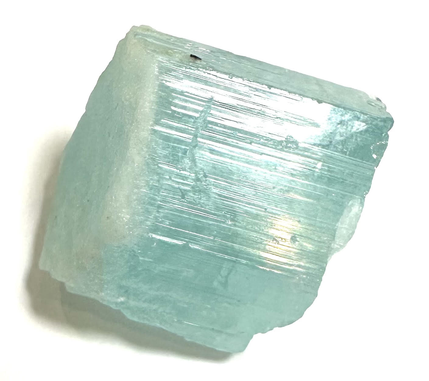 Raw Aquamarine Crystal with Self-Healed Growth Shigar Valley Pakistan #NC7962