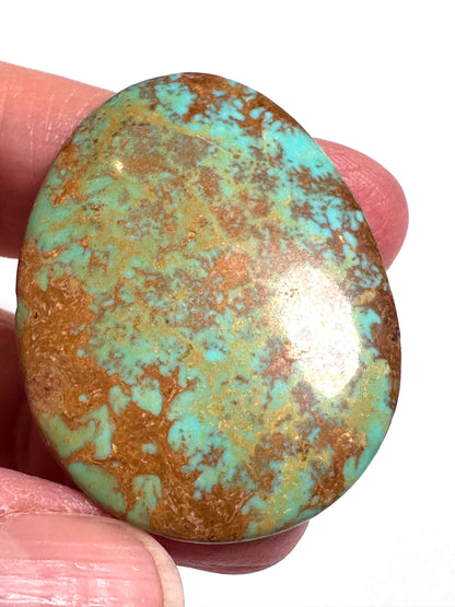 Hubei Turquoise Freeform Cabochon 31 x 42mm #CAB8003