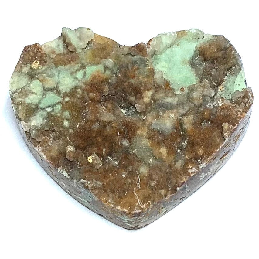 One of a kind Natural Rough Cut Chrysoprase Druzy Cabochon-49 x 43 x 14mm (CAB4586)