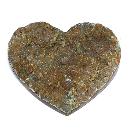 One of a Kind Natural Rough Cut Chrysoprase Druzy Cabochon-49 x 43 x 9mm (CAB4593)