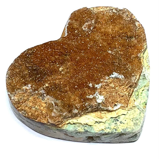One of a Kind Natural Rough Cut Chrysoprase Druzy Cabochon-49 x 46 x 11mm (CAB4602)