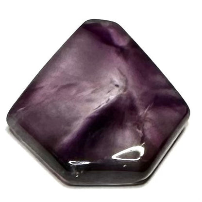 RARE-One of a Kind Trapiche Amethyst Slice-31 x 28mm