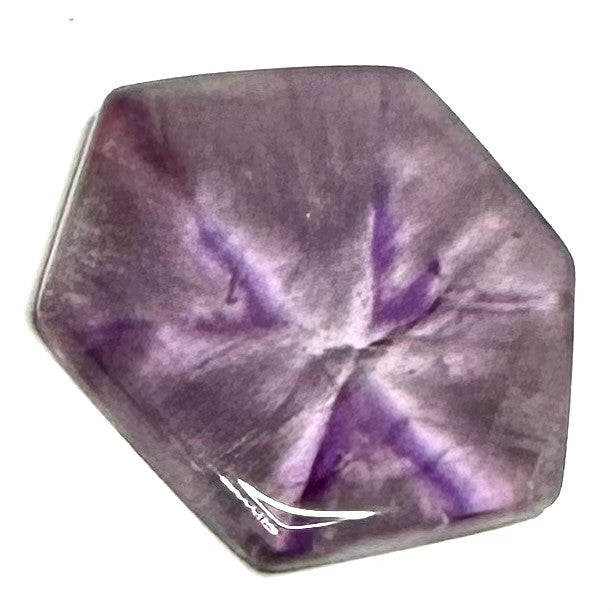 RARE-One of a Kind Trapiche Amethyst Slice-39 x 33mm