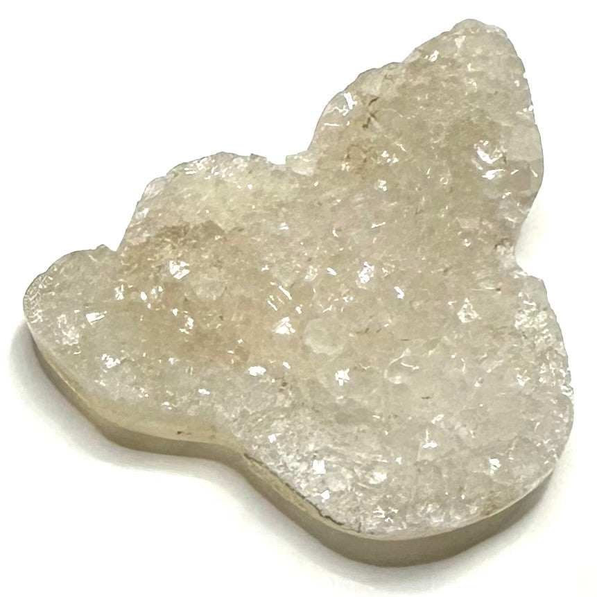 One of a Kind Druzy Snow Agate Stone-2 x 1 3/4" (NC6006)