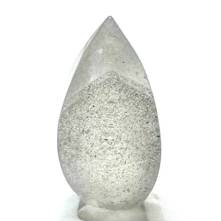 One of a Kind Phantom Quartz Crystal Flame Tower with Rainbow Inclusions-28 x 16mm (NC6011)