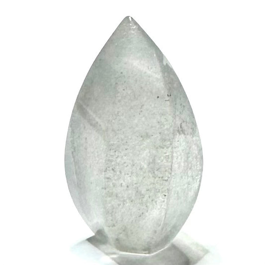One of a Kind Phantom Quartz Crystal Flame Tower with Rainbow Inclusions-28 x 16mm (NC6011)