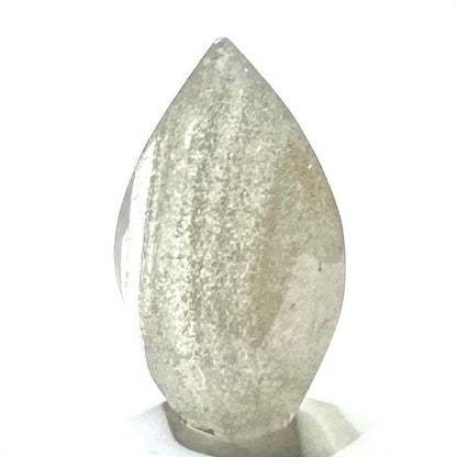 One of a Kind Phantom Quartz Crystal Flame Tower with Rainbow Inclusions-25 x 15mm (NC6014)