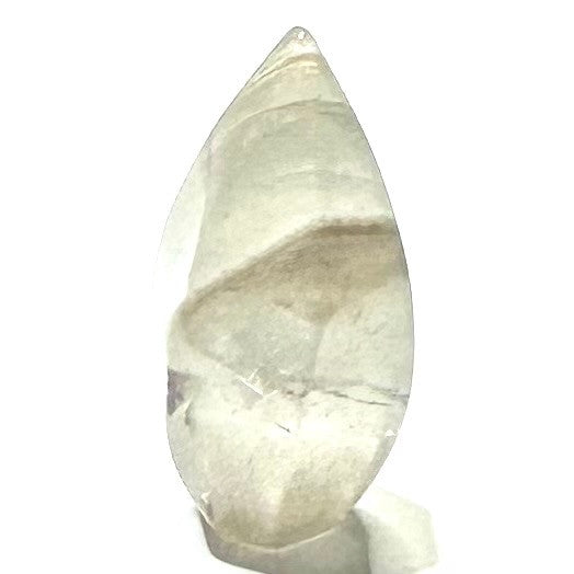 One of a Kind Phantom Quartz Crystal Flame Tower with Rainbow Inclusions-30 x 16mm (NC6015)
