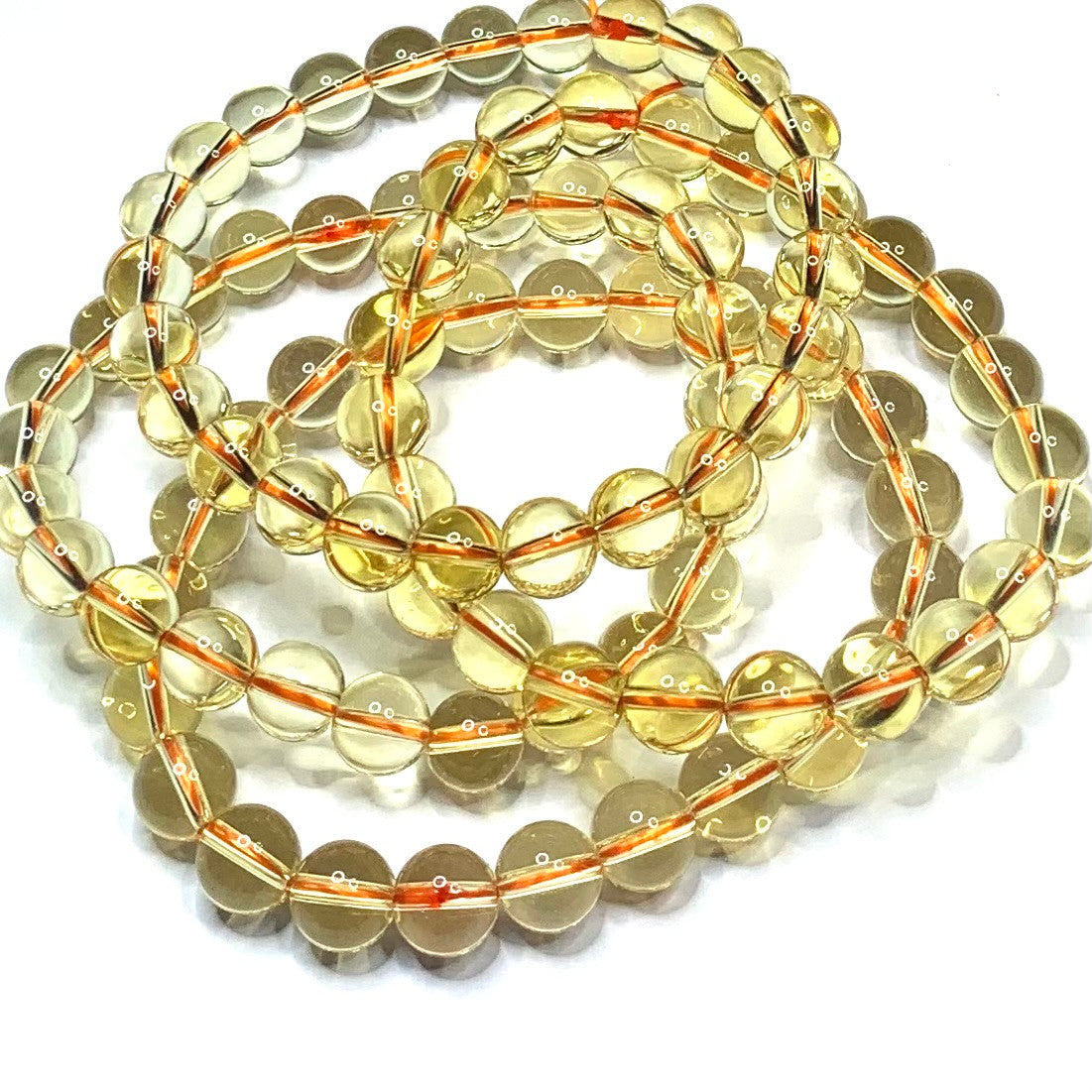 Citrine Mala Bead Bracelet-8mm (NC4630)