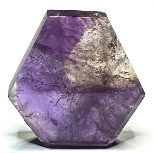 One of a Kind Quality Ametrine with Rainbow Inclusions Freeform Stone-43 x 41 x 9mm (NC6028)