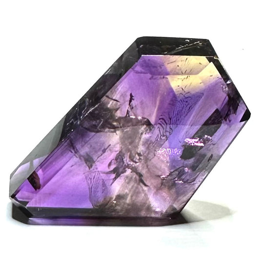 One of a Kind Quality Ametrine with Rainbow Inclusions Freeform Stone-55 x 39 x 14mm (NC6029)