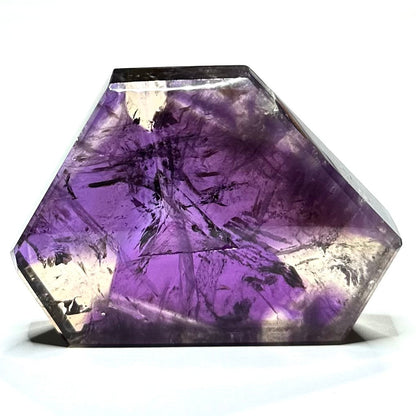 One of a Kind Quality Ametrine with Rainbow Inclusions Freeform Stone-70 x 52 x 12mm (NC6034)