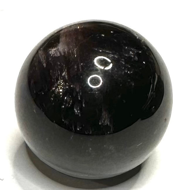 RARE-One of a Kind Trapiche Amethyst with Rainbow Inclusions Mini Sphere Stone-1" 