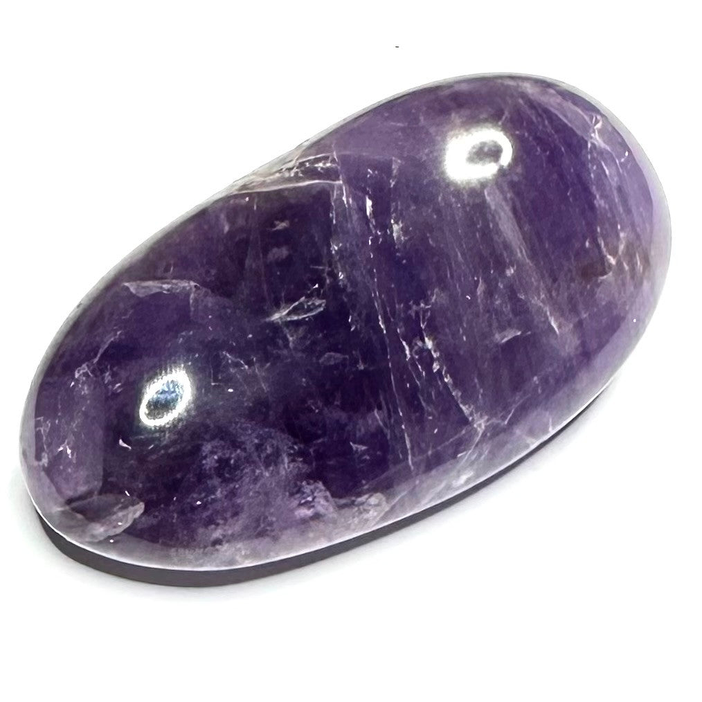 One of a Kind Quality Amethyst Palm Stone-3 x 1 1/2" (NC6047)