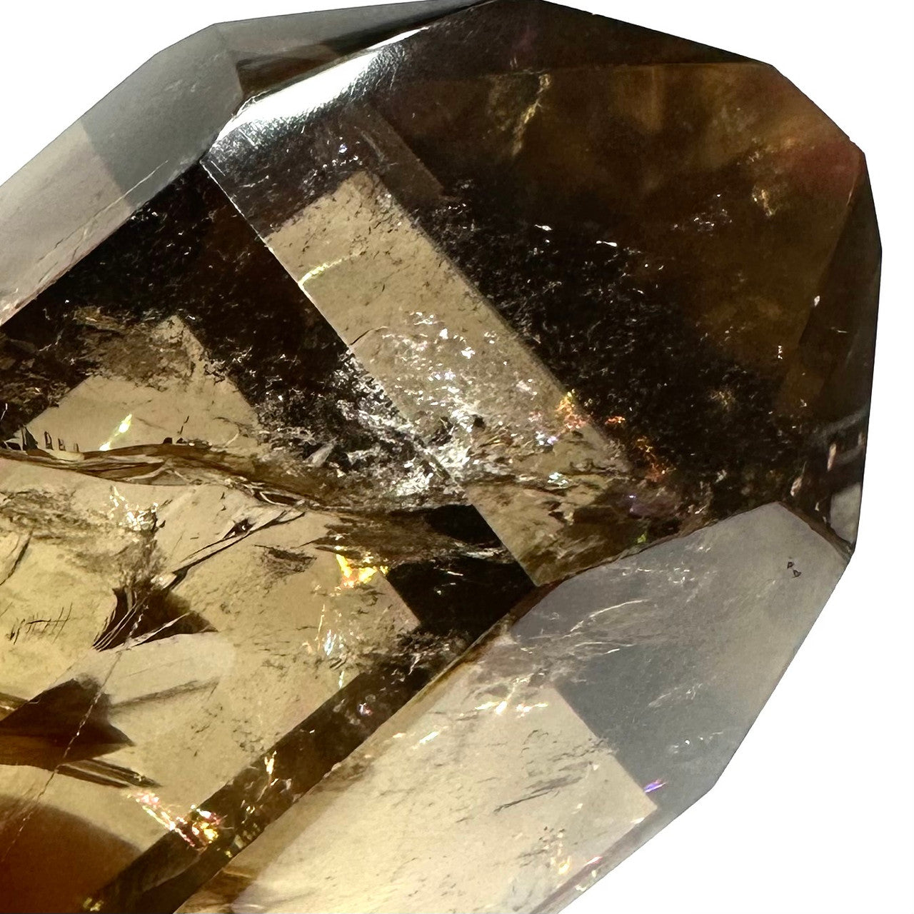 One of a Kind Citrine with Rainbow Inclusions Tower Stone-2 1/4 x 2" (NC6054)