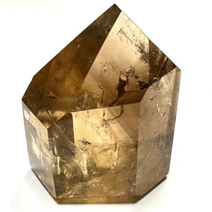 One of a Kind Citrine with Rainbow Inclusions Tower Stone-2 1/4 x 2" (NC6054)