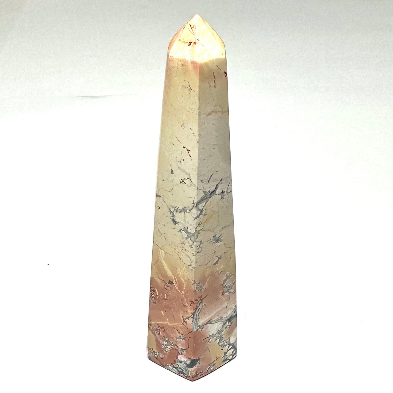 One of a Kind Maligano Jasper Stone Tower-4 1/2 x 1 1/4"