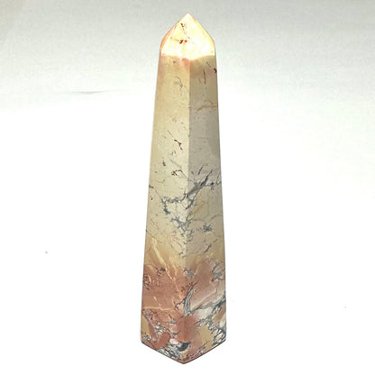 One of a Kind Maligano Jasper Stone Tower-4 1/2 x 1 1/4"