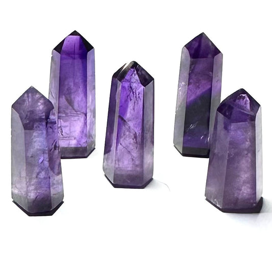 Amethyst Mini Tower Lots-5 Towers-28-32mm Avg. (NC6058)
