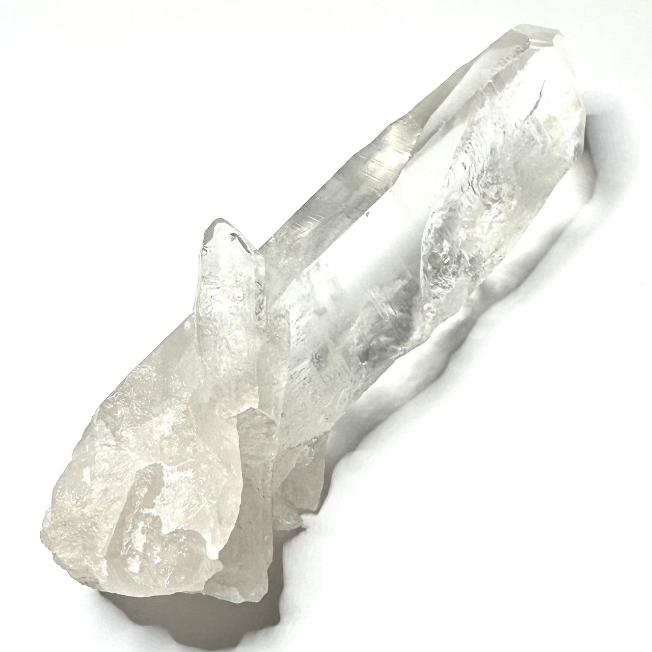 One of a Kind Lemurian Quartz Crystal Polished Point with Natural Edges-4 1/2 x 1 1/2" (NC6063)