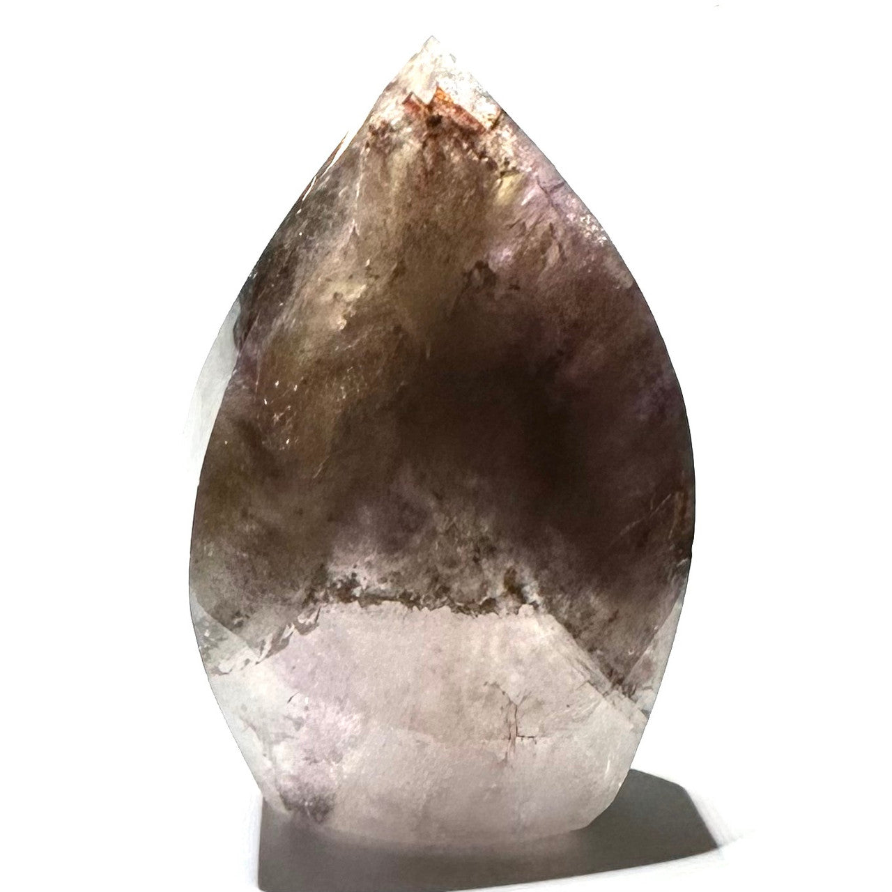 RARE-One of a Kind Ametrine with Hematite and Dendrites Flame Tower-3 x 2" (NC6065)
